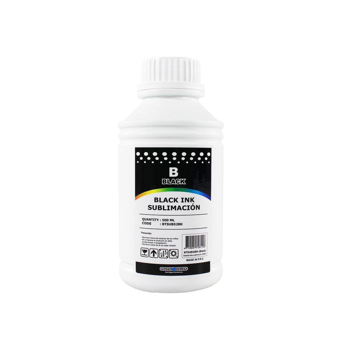 Botella De Tinta de Sublimación 52 Negra