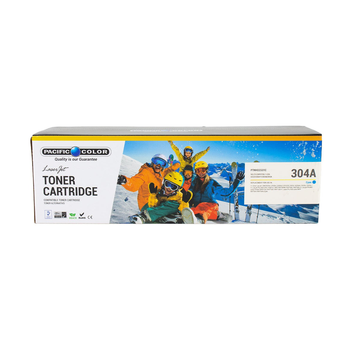 Toner Para Hp Multicompatible Cc531 Pacific Color