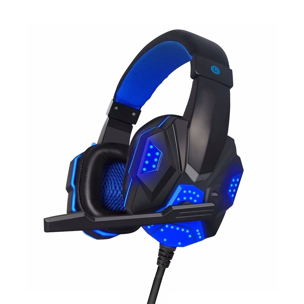 Audífonos Gamer Con Luces/ USB/Micrófono/Control De Volumen