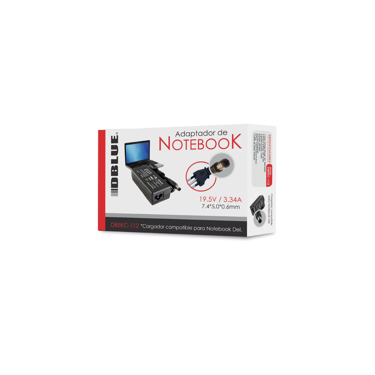 Cargador de notebook DBlue 19.5v/3.34a