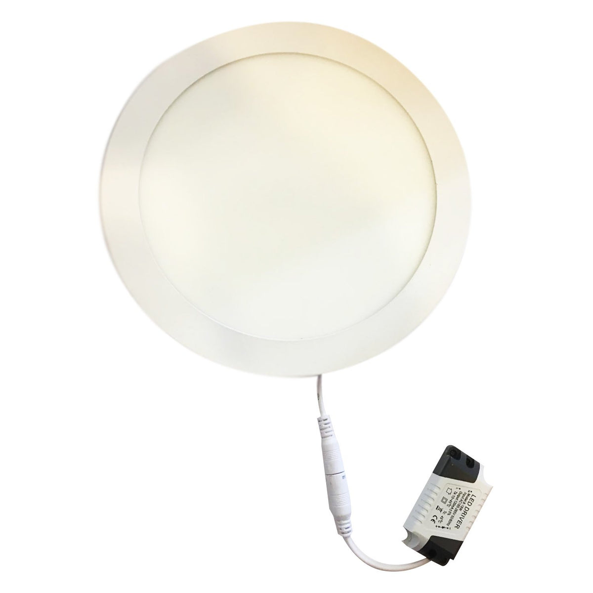Foco LED panel ondo sobrepuesto, 18W, Luz blanca, ahorro 80%