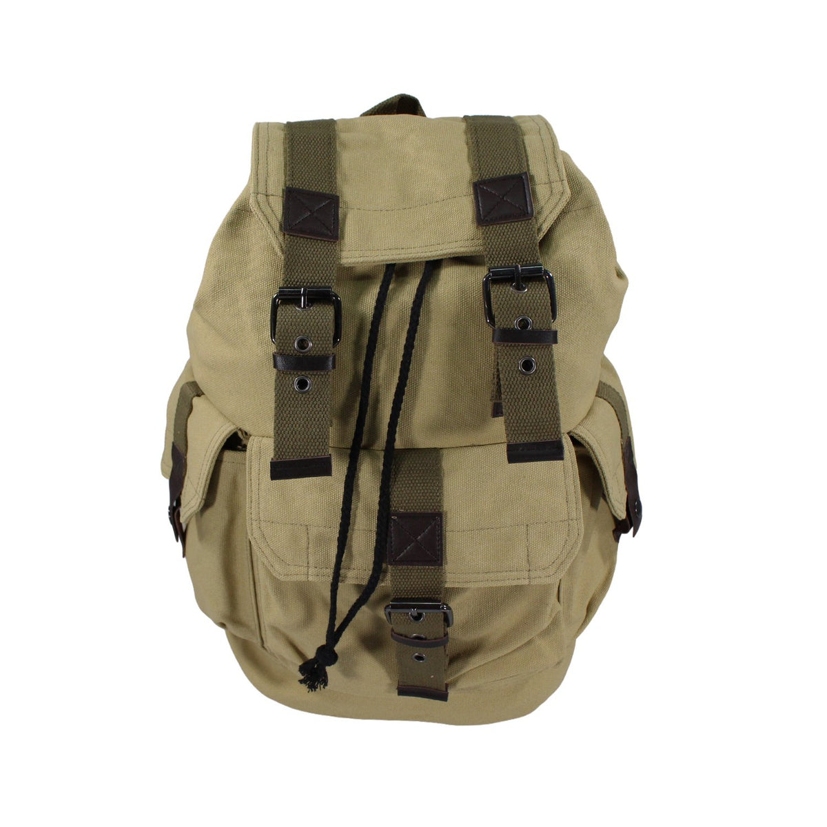 Mochila con bolsillo delantero y correas ajustables,