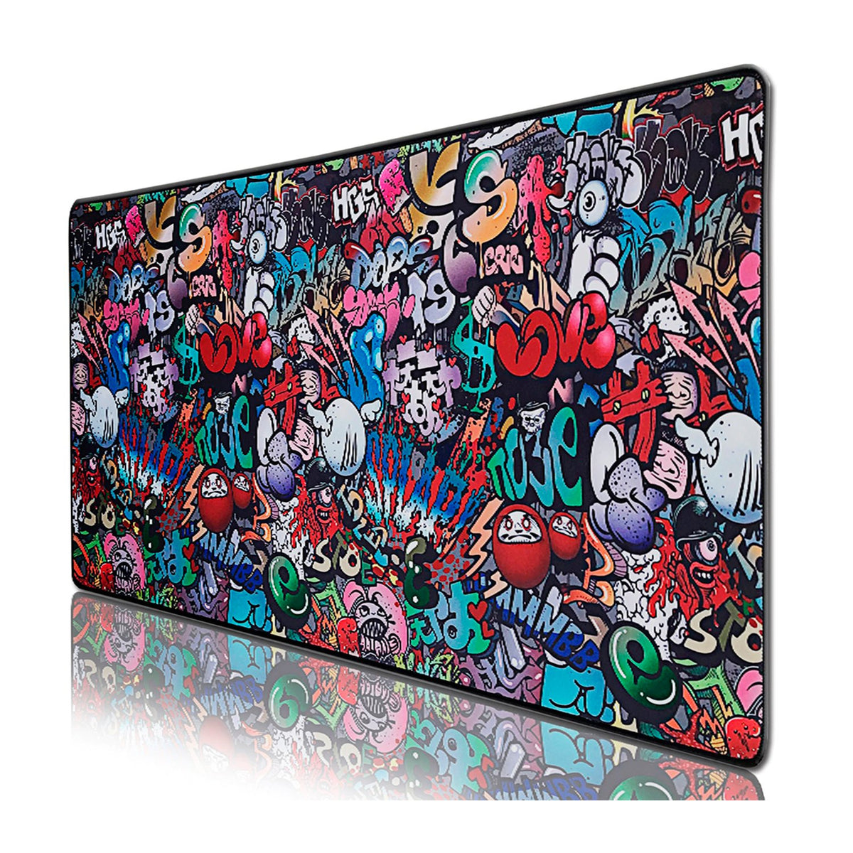 Mousepad DBlue grafiti 900X400X2mm resistente a líquidos