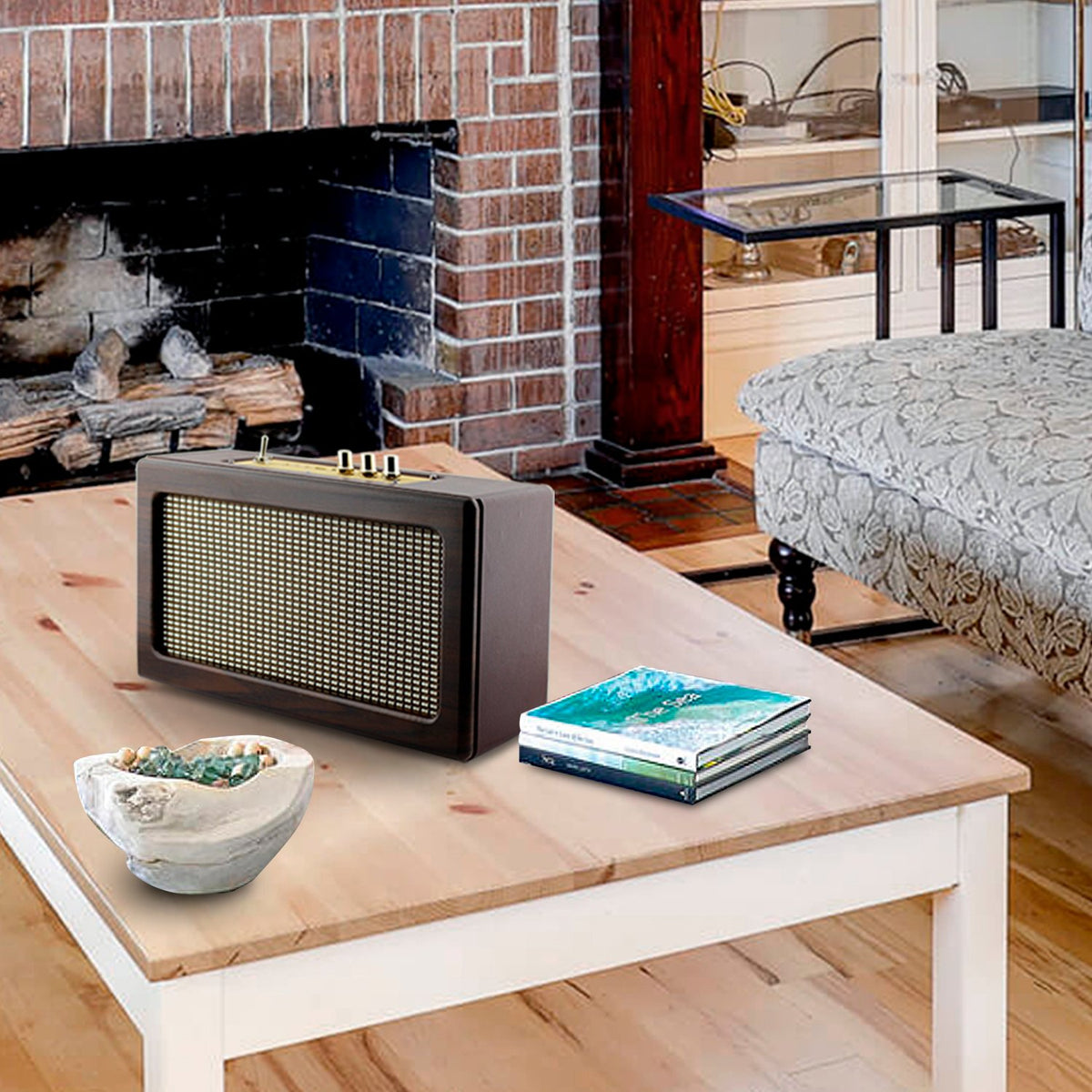 Parlante Retro portátil BT/USB, DBlue, 30 W, FM/Wifi.