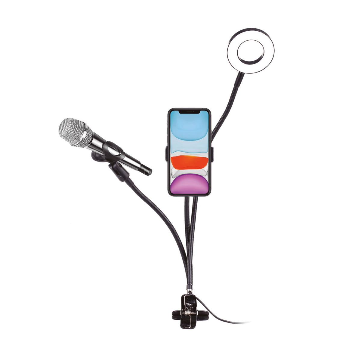 Soporte DBlue SmartPhones y micrófono con aro led USB