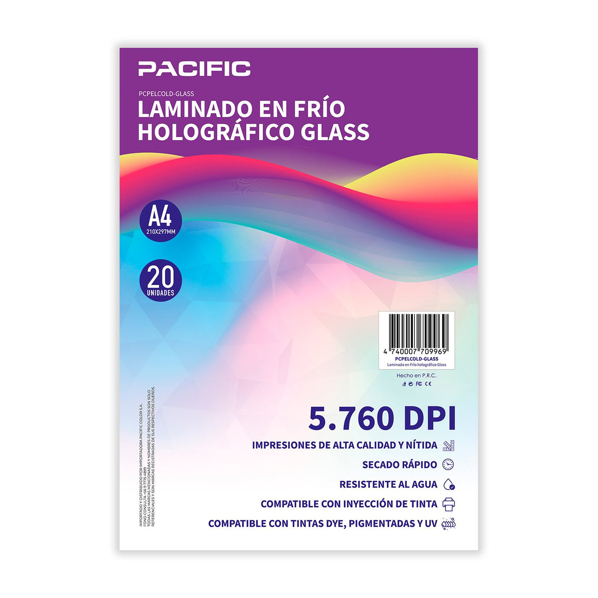 Laminado en frío holográfico glass