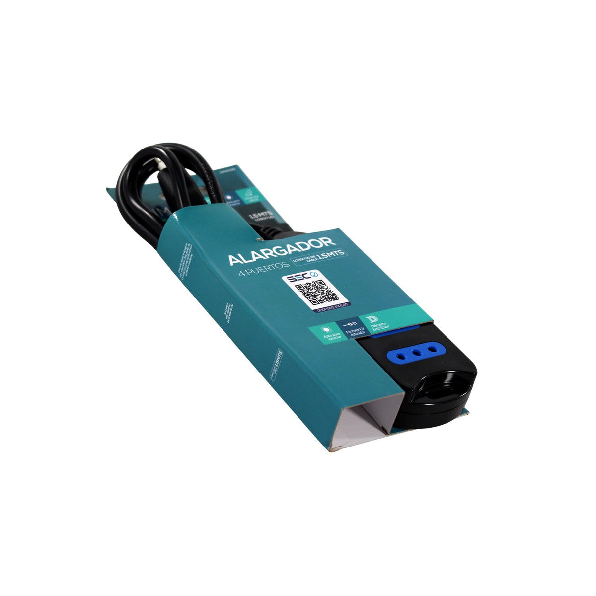 Alargador 4 entradas 1.5 mts Raimax