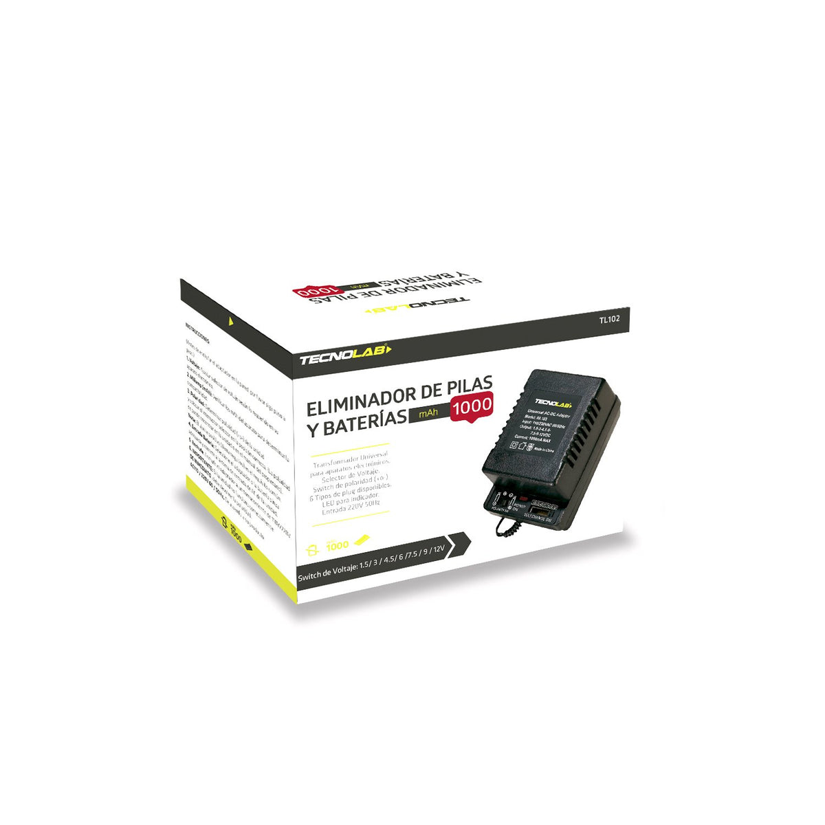Eliminador de pilas 1000MAH