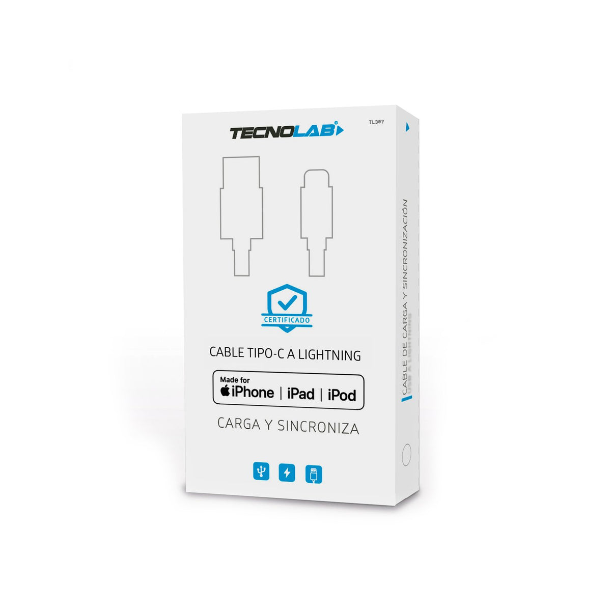 Cable tipo c a lightning Tecnolab