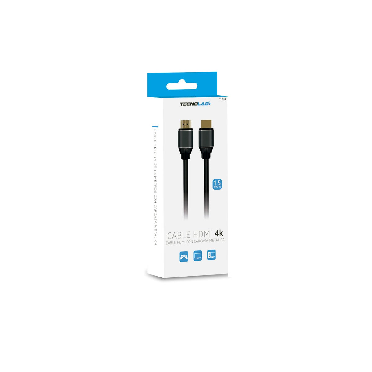 Cable HDMI 4k 1,5 mts macho a macho
