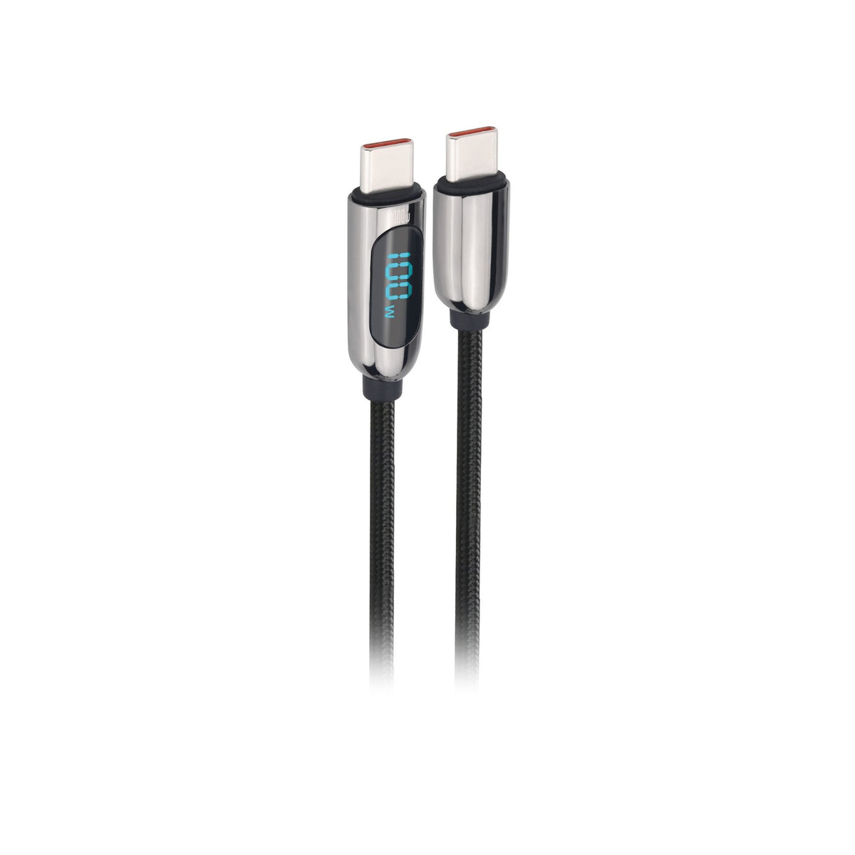 Cable Tecnolab Tipo C a C 100W, Trenzado 2 mts