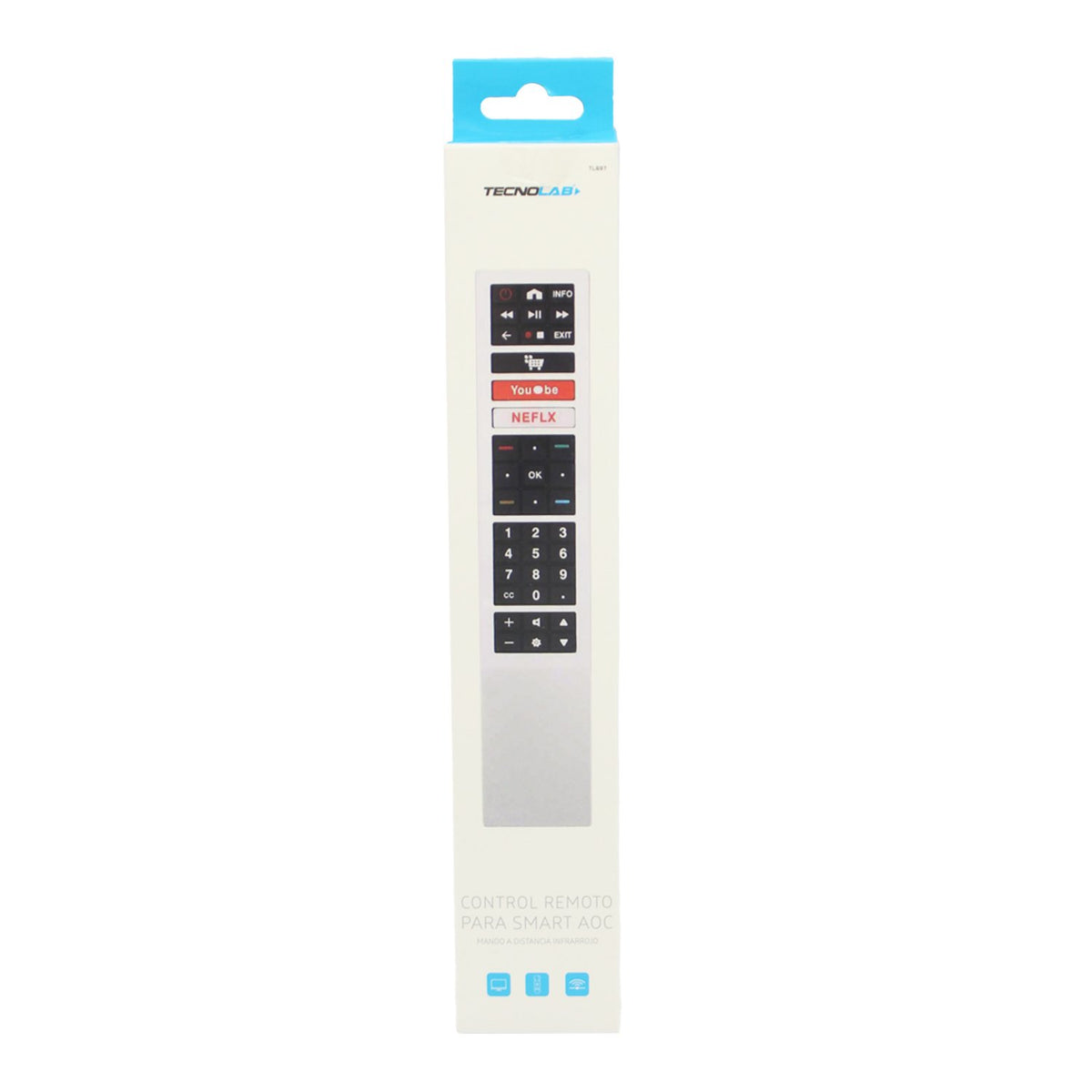 Control remoto DBlue compatible televisor AOC Smart TV