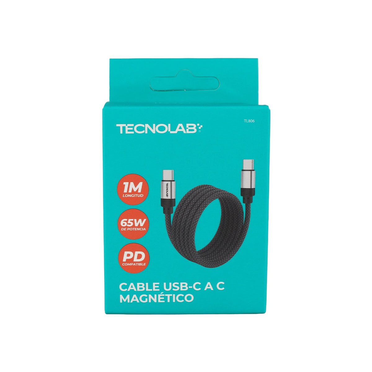 Cable Tecnolab USB c a c 1m Black