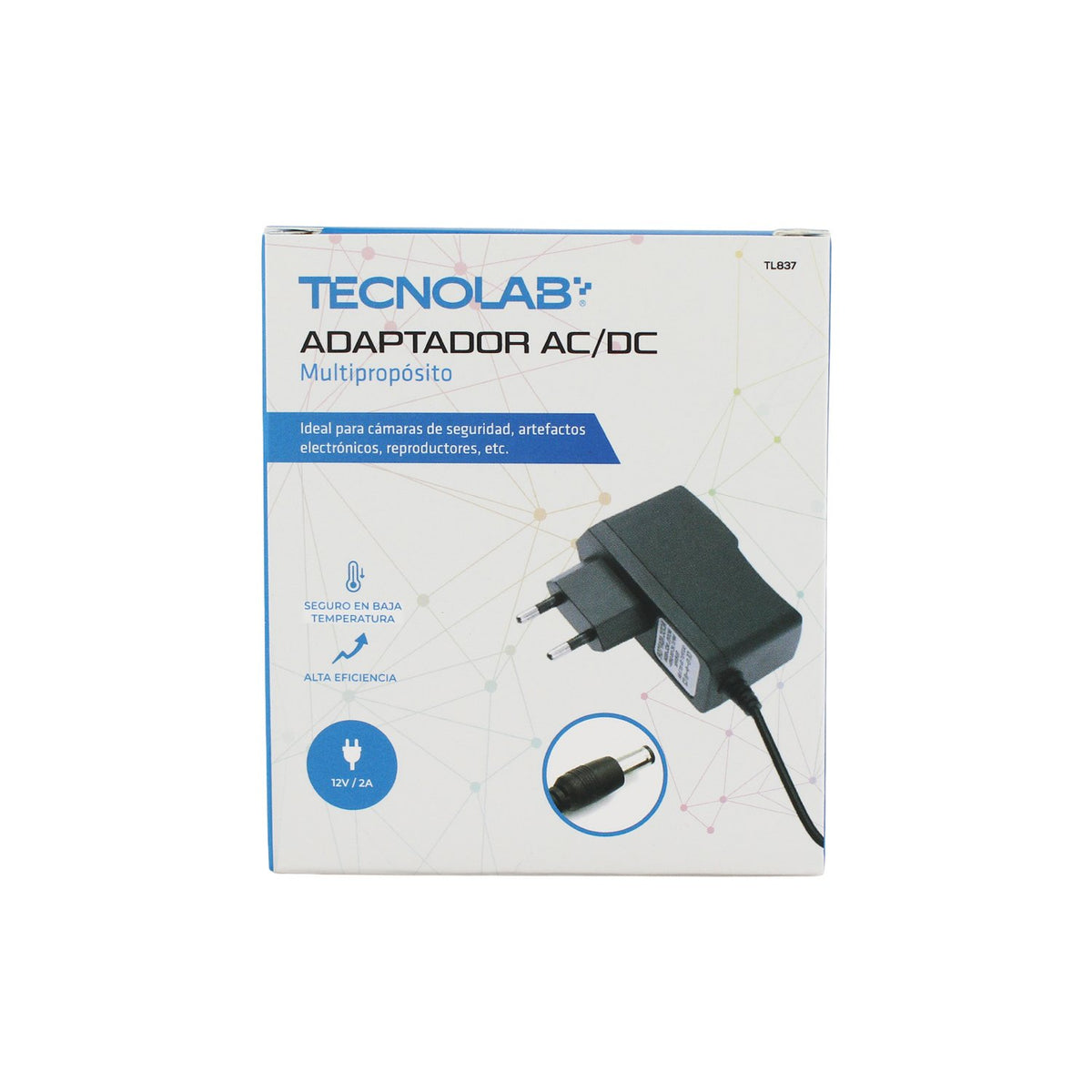 Transformador cámaras 12v Tecnolab