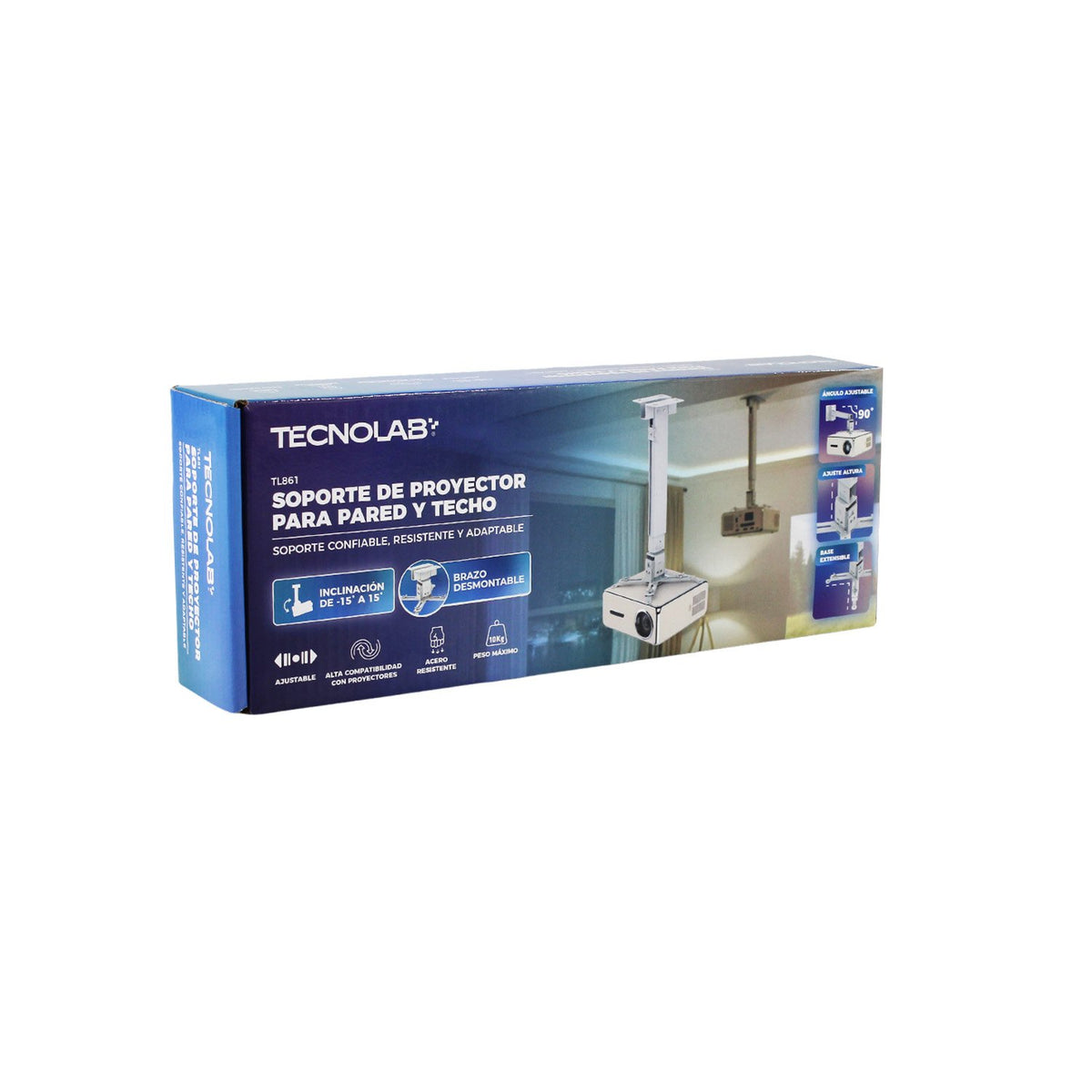 Soporte Universal de Proyector Tecnolab (Pared y Techo)