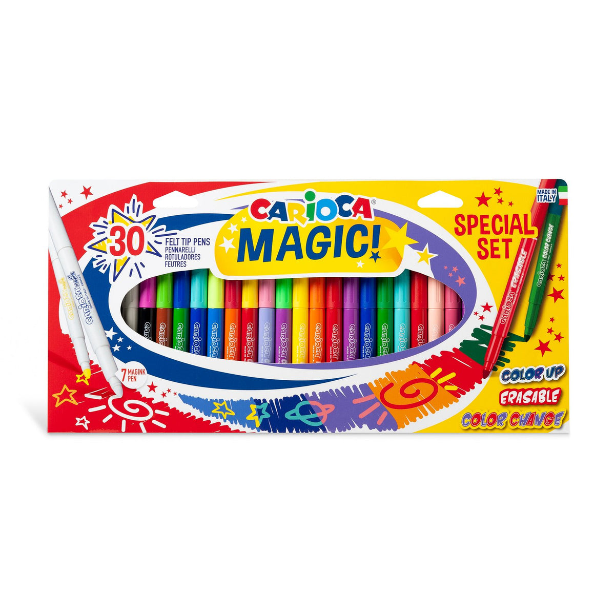 Plumones Carioca Magic Markers 30 Unidades Special Set · 3 Efectos