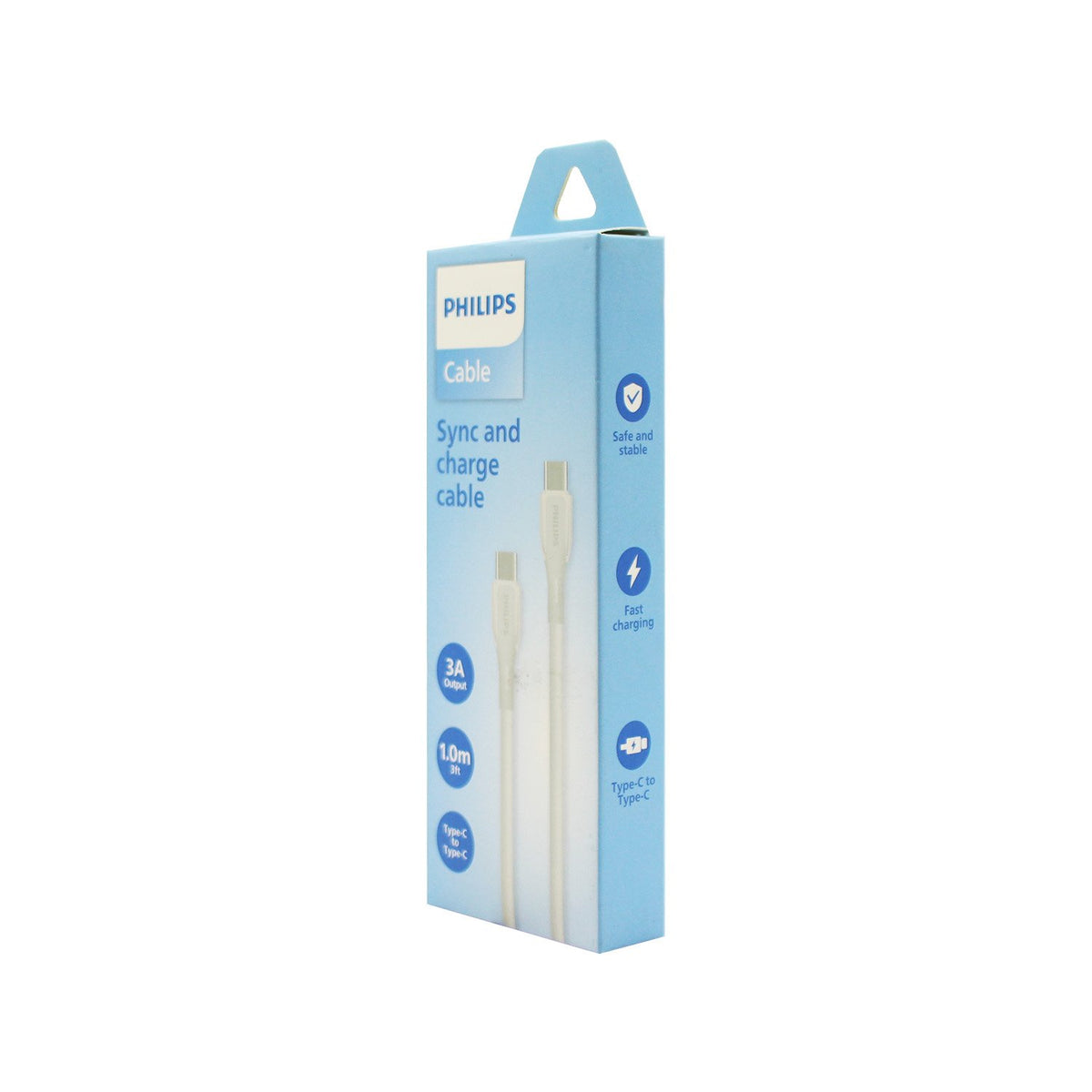 Cable Philips tipo c a c 1m White