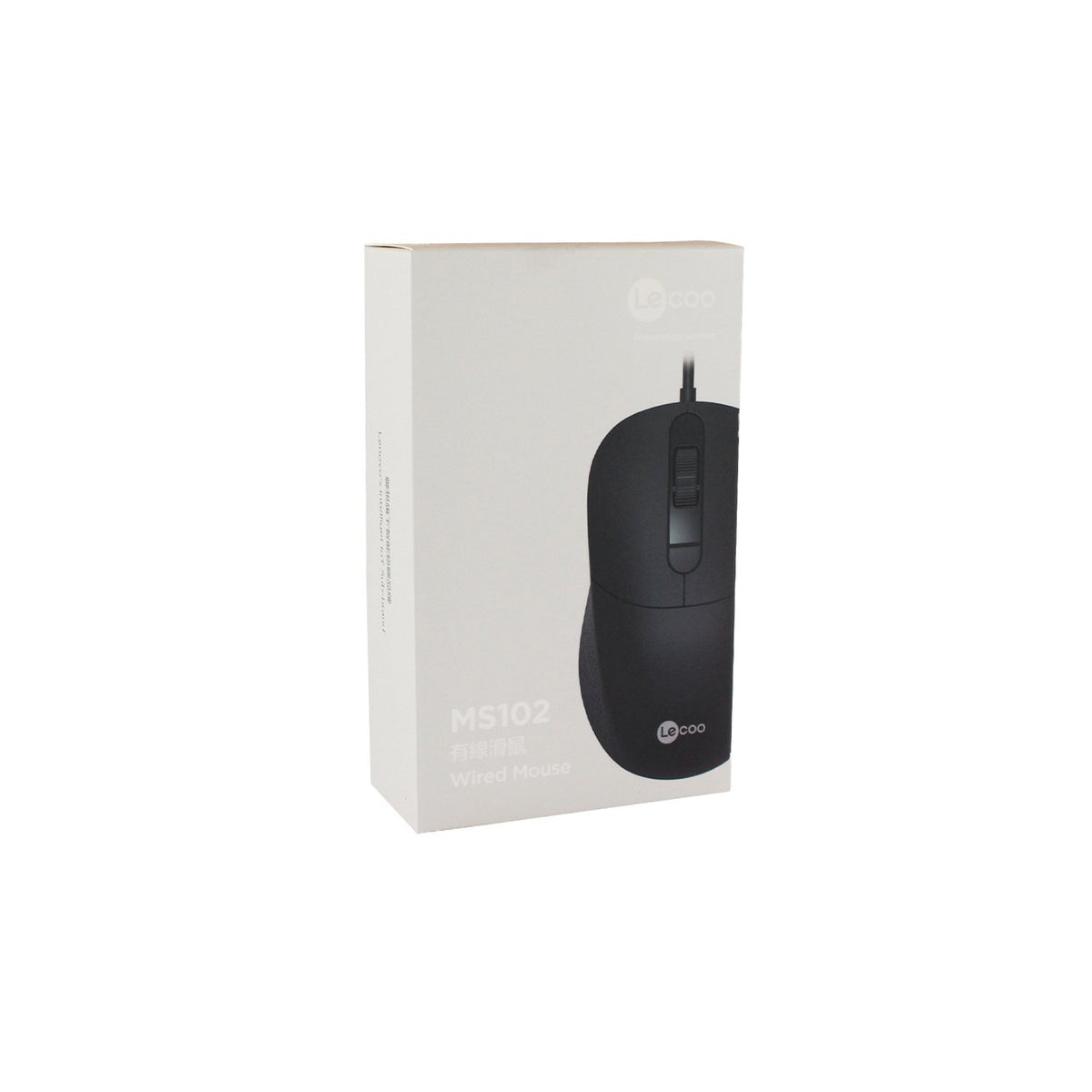 Mouse con cable Lecoo DPI, 4 teclas, Black