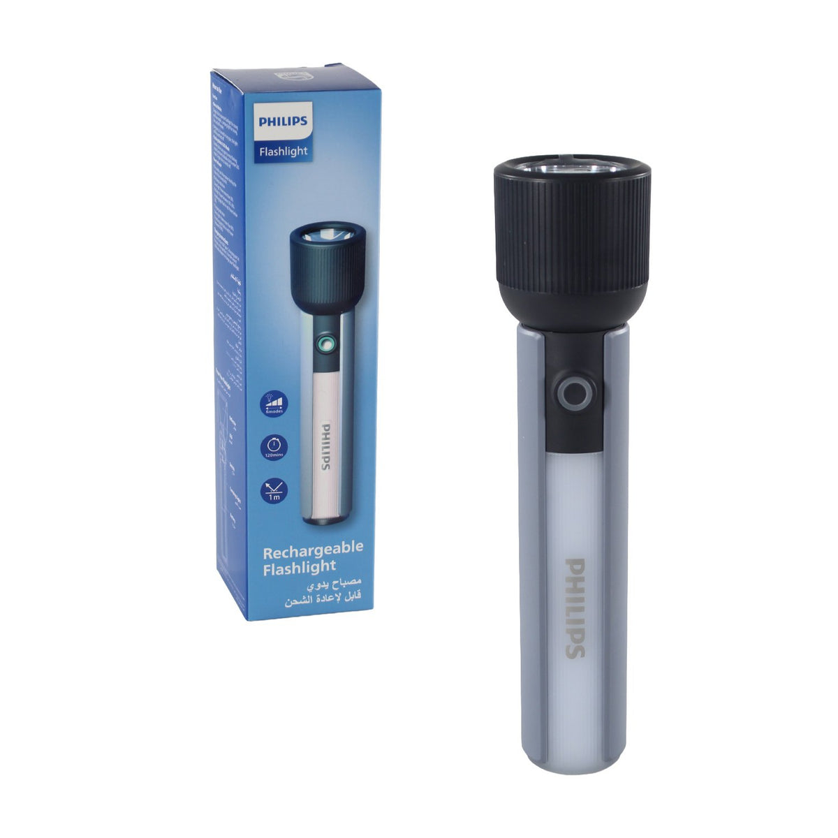 Linterna recargable Philips 400Lum