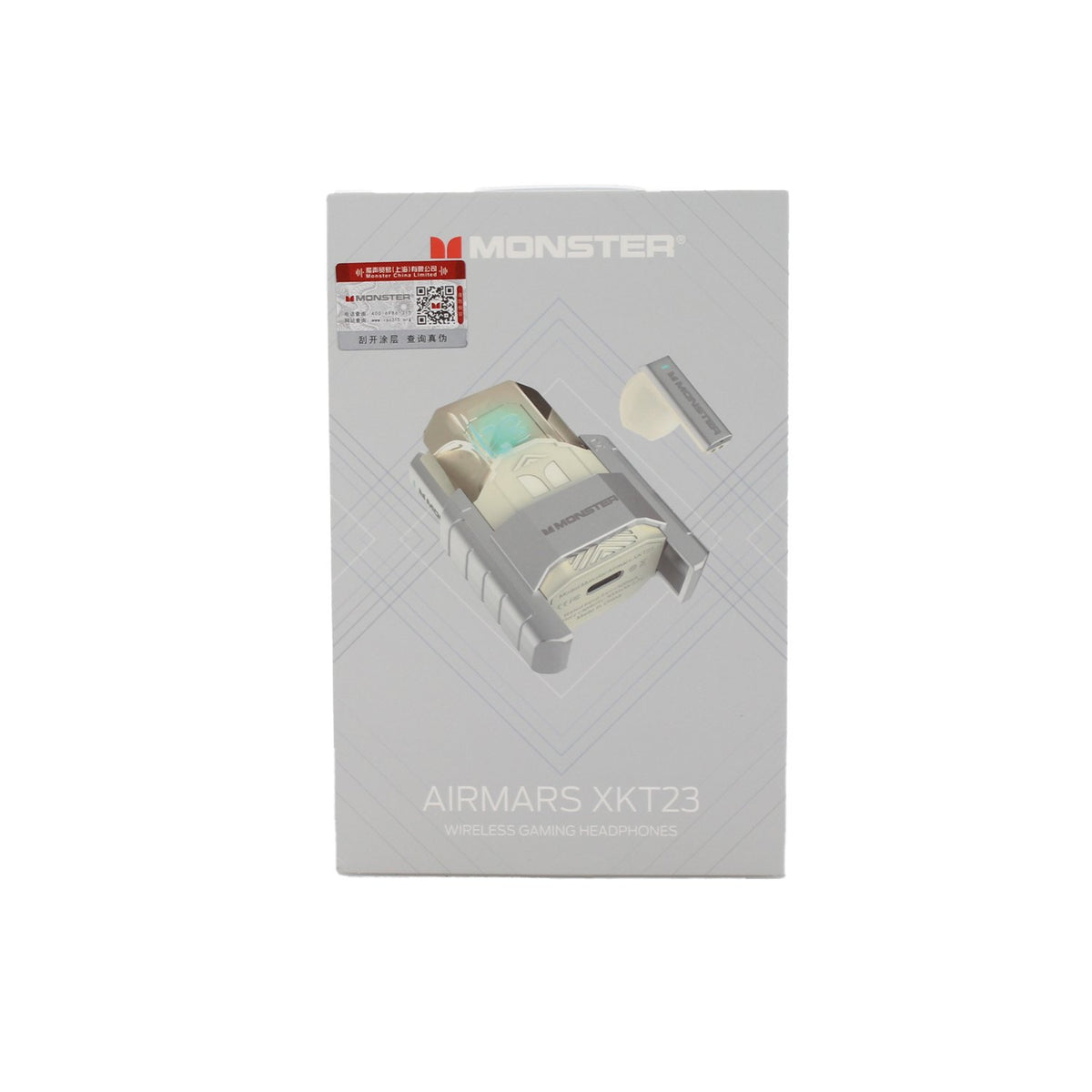 Audífono Monster Bt V5.3 Uso Continuo 4 Hrs Silver