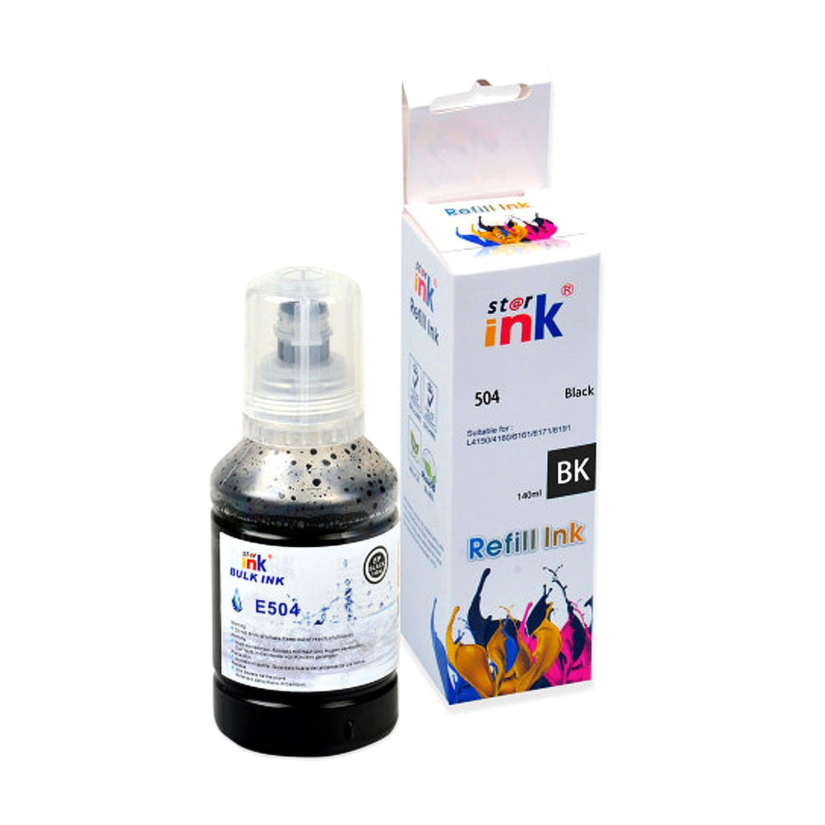 Botella De Tinta Para Epson T504Black