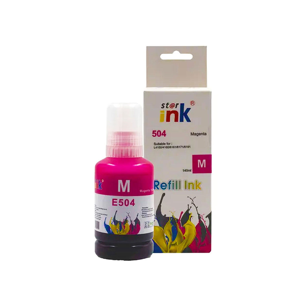 Botella De Tinta Para Epson T504M