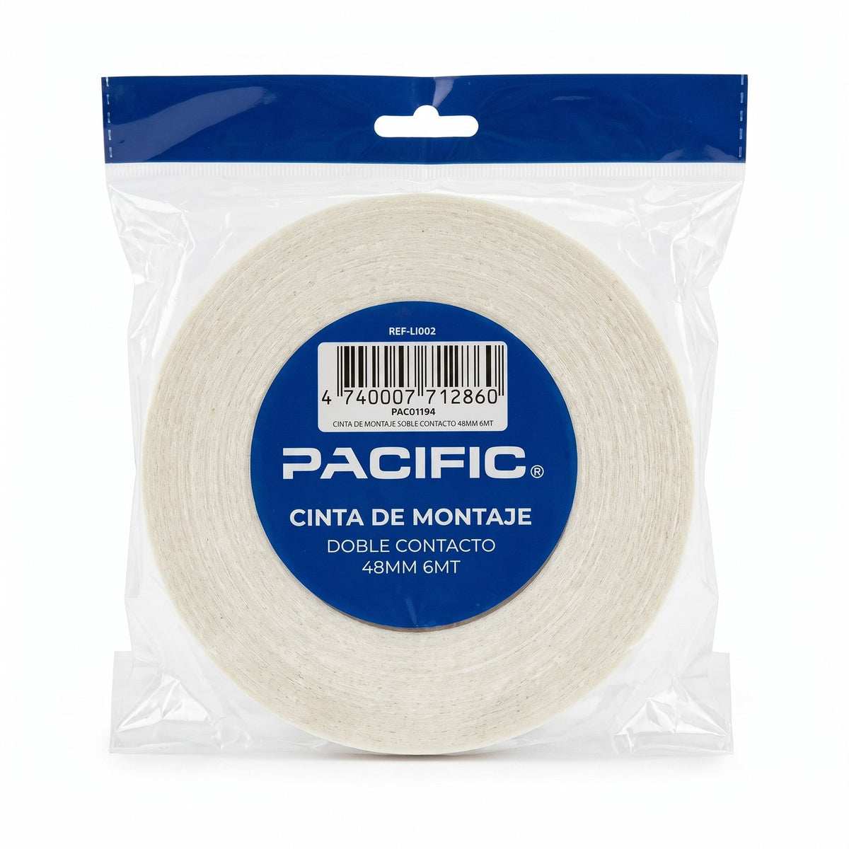 Cinta de Montaje Doble Faz Pacific 48 mm x 6 m – Espuma
