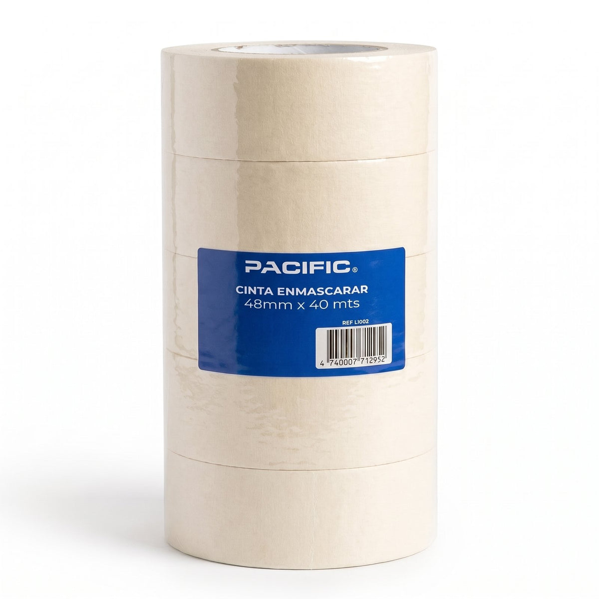 Pack 5 Cintas de Enmascarar Pacific 48 mm x 40 m – Masking Tape