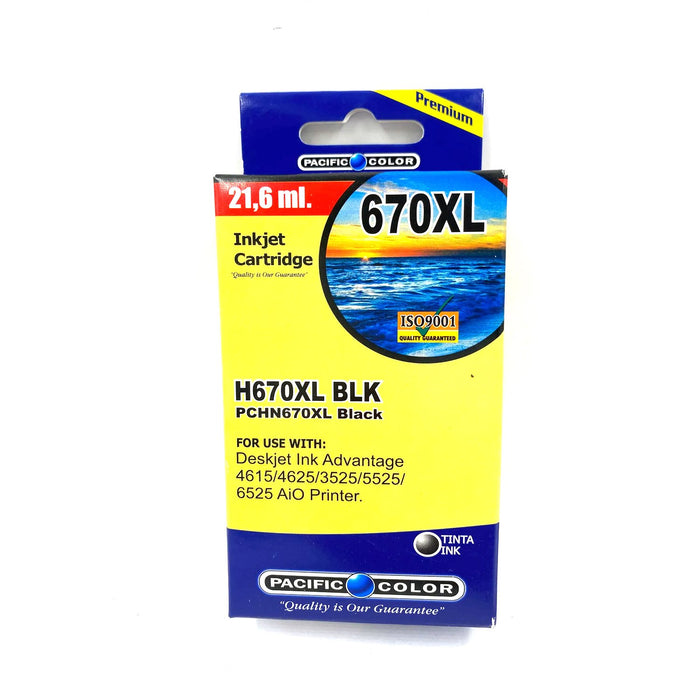 Cartucho De Tinta Para Hp670Xl Black
