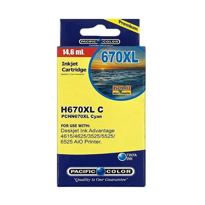 Cartucho De Tinta Para Hp670Xl Cyan