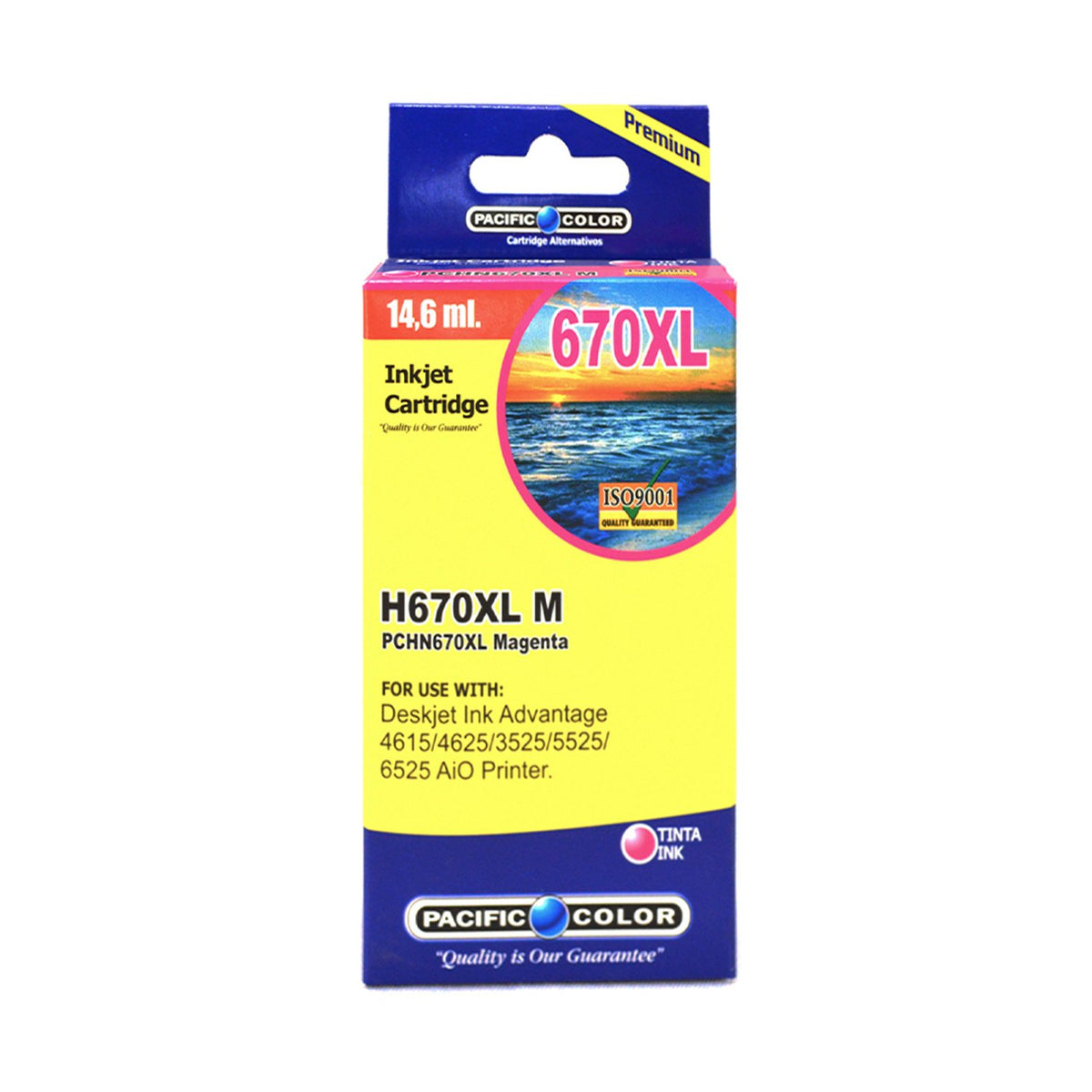 Cartucho De Tinta Para Hp670Xl Magenta