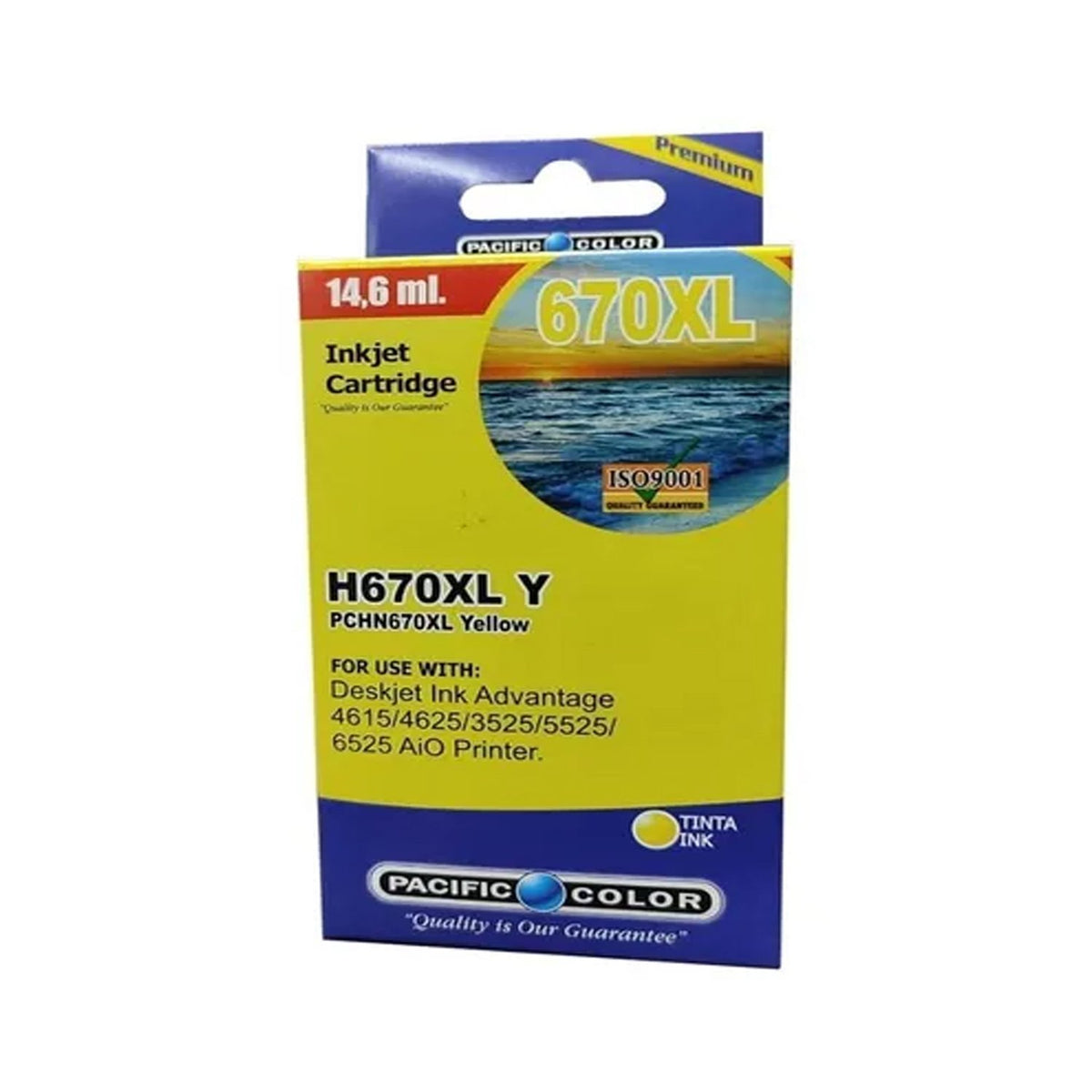 Cartucho De Tinta Para Hp670Xl Yellow