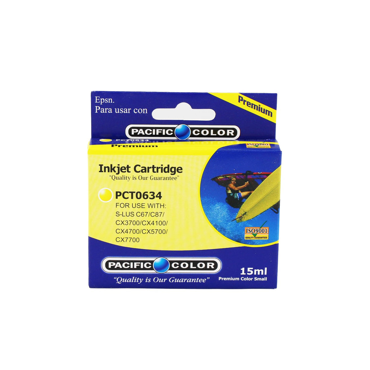 Cartucho De Tinta Para Epson To 634 Yellow 15Ml