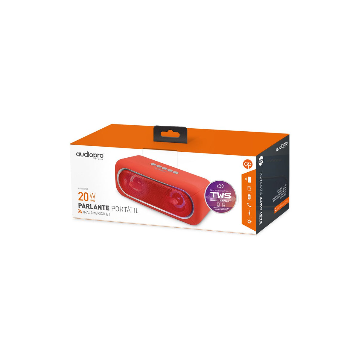 Parlante portátil BT/SD/USB/AUX. 20W, Audiopro