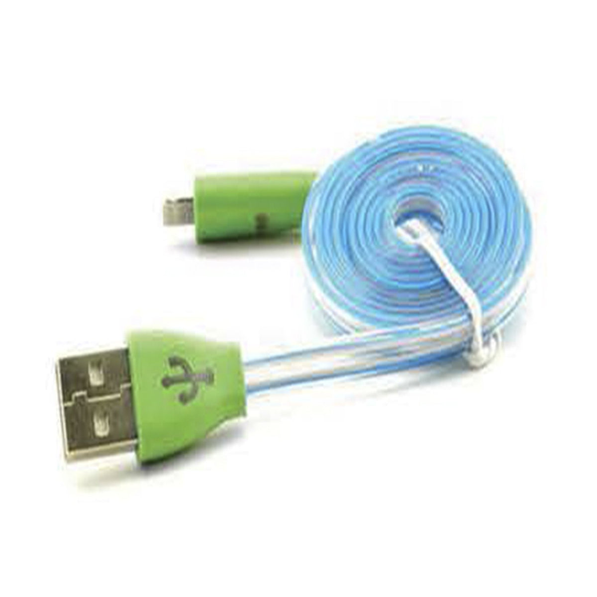 Cable con Luz sonrisa Multicolor, USB a Lightning, 1 mts.