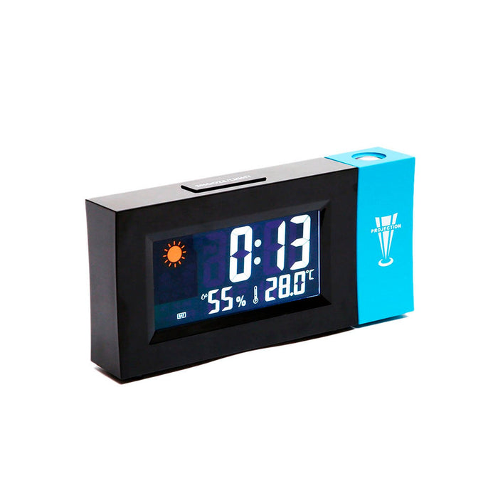 Reloj despertador con pantalla y proyector