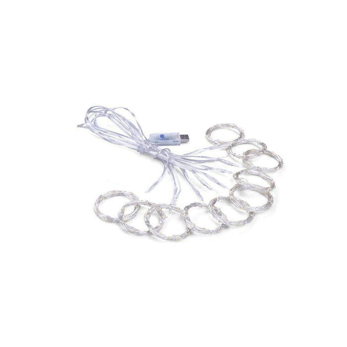 Cortina de Luz /LED Frio Con Conector USB blanco