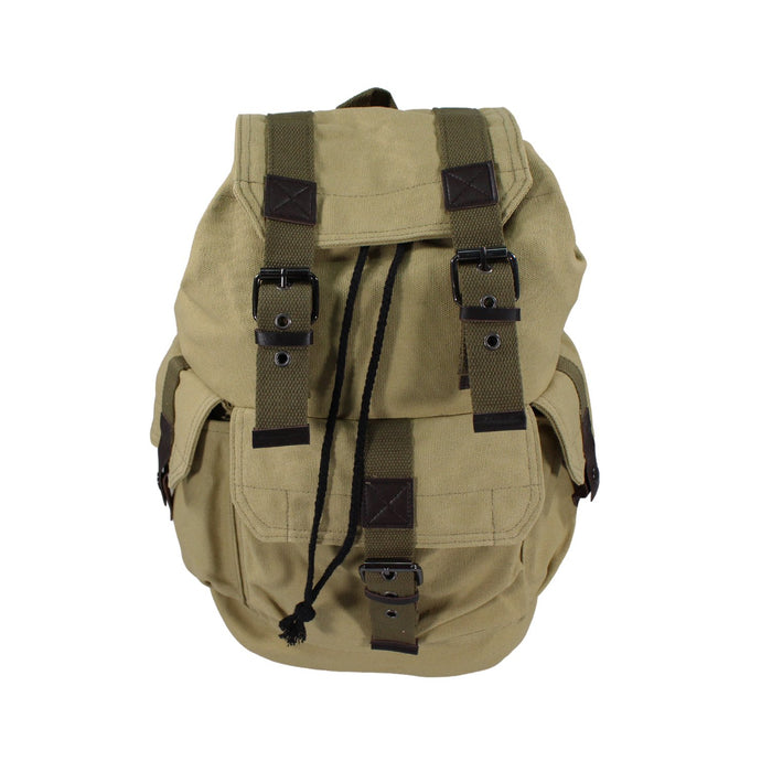 Mochila con bolsillo delantero y correas ajustables,