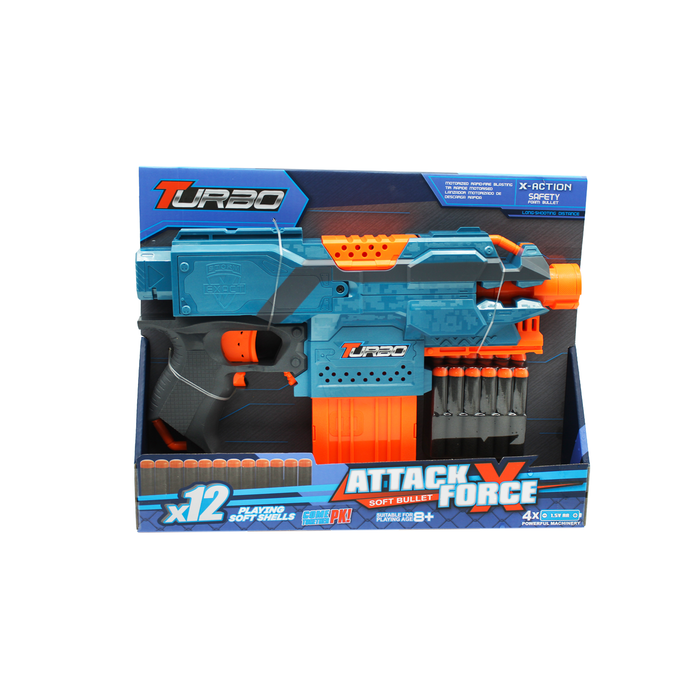 Pistola lanza dardos con 12 dardos