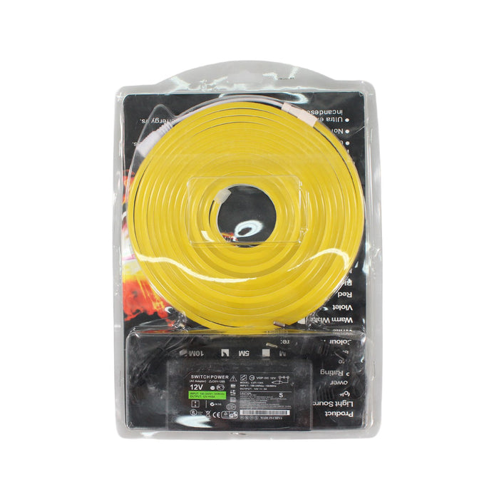 Tira led neón 5mts amarillo dorado