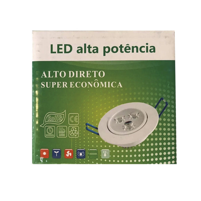 LED empotrable 5W, Luz blanca.