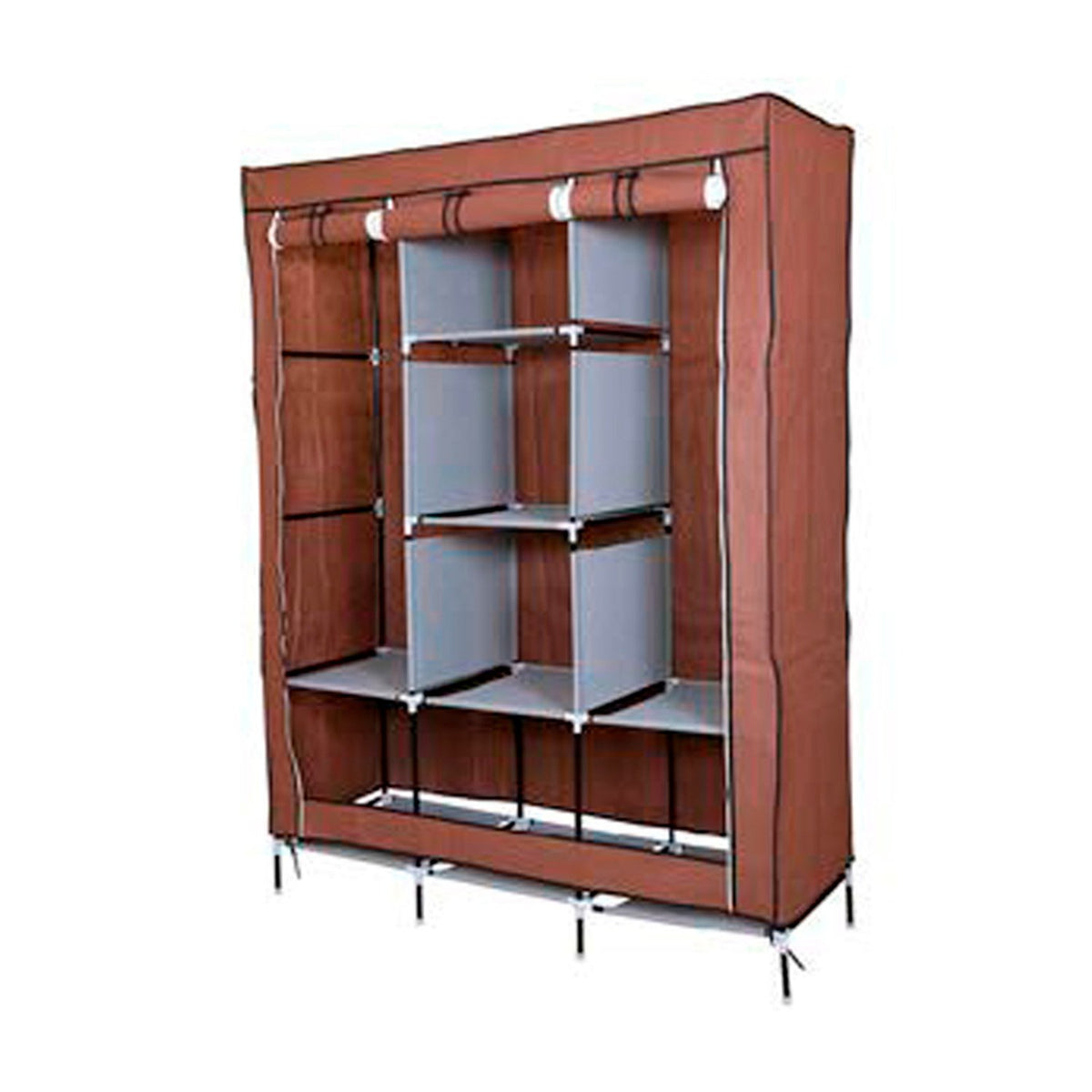 Closet 2 colgantes, 8 espacios, 105x45x175CM