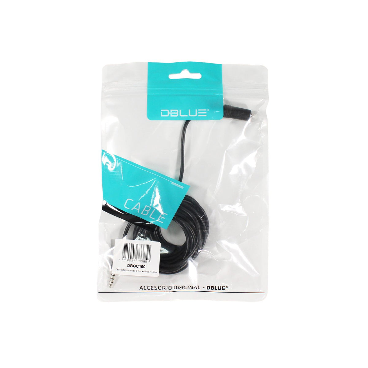Cable extensión 3,5 mm macho a hembra