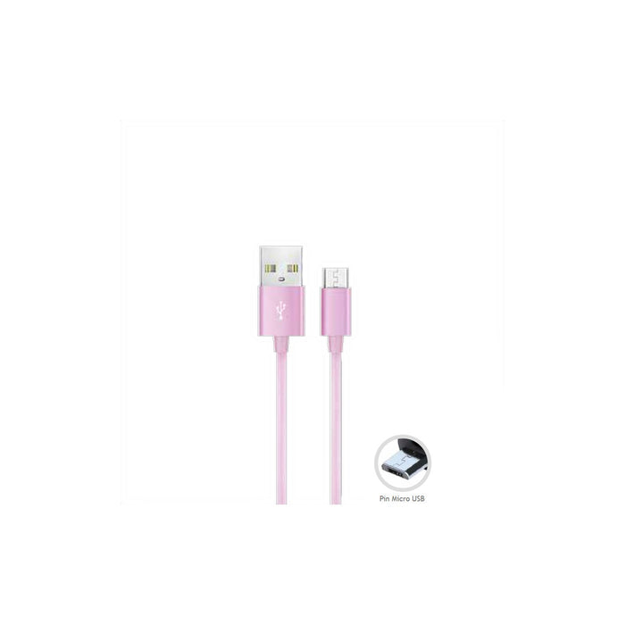 Cable Micro USB DBlue rosa