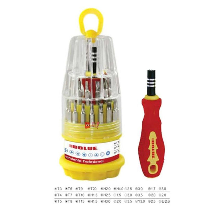 Set atornillador de precisión 31 piezas