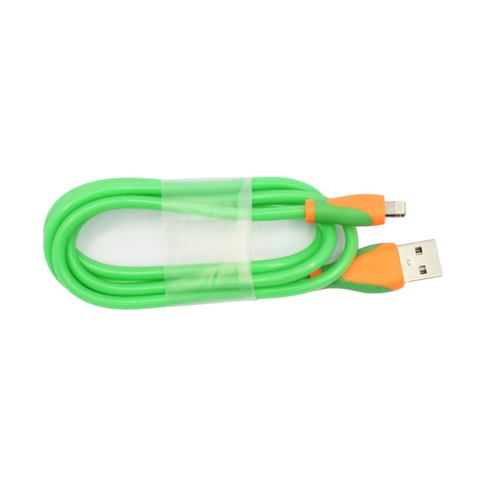 Cable Neón USB a Lightning, 1 mts. color ORANGE.