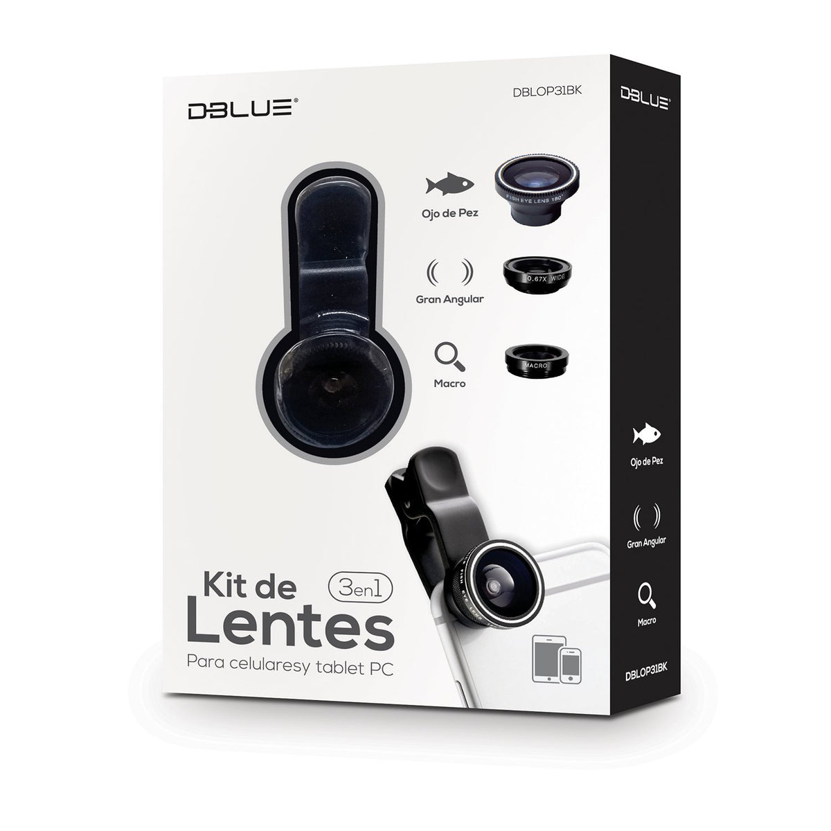 Kit De Lentes 3 En 1 Para Celular