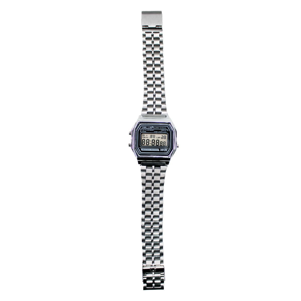 Reloj unisex vintage digital de acero inoxidable