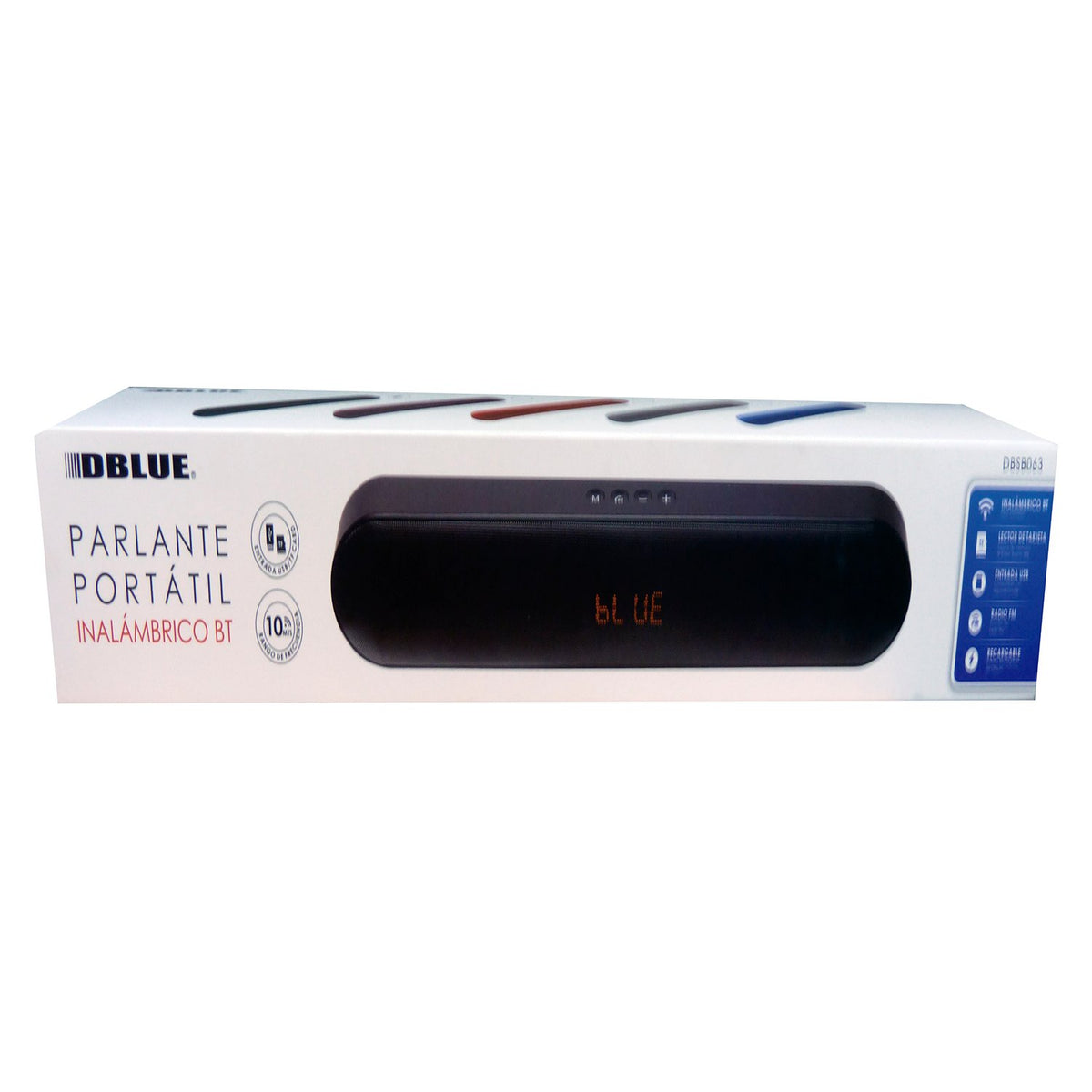 Parlante DBlue Portátil Con Bt, Entrada USB/Sd/Radio/Aux