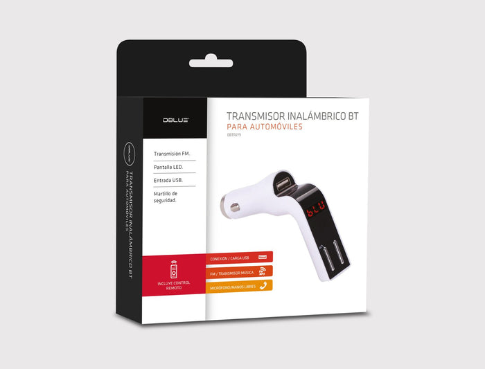 Transmisor DBlue Fm, Manos Libres, Pantalla